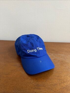 Blue "Doing Things" outdoor voices Embroidered Baseball Cap